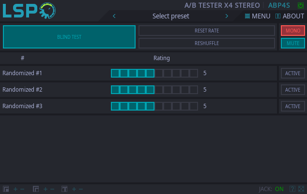 A/B Prüfer x4 Stereo