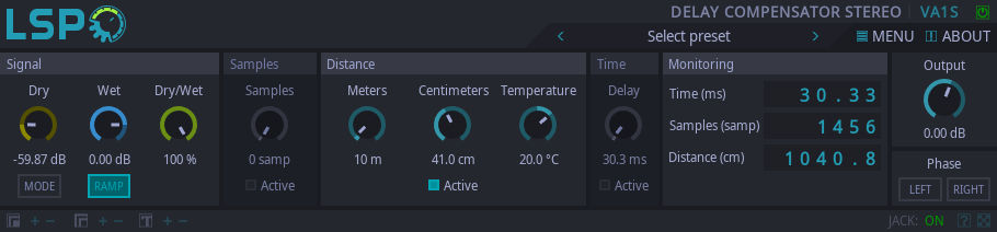 Verzögerungsausgleicher Stereo