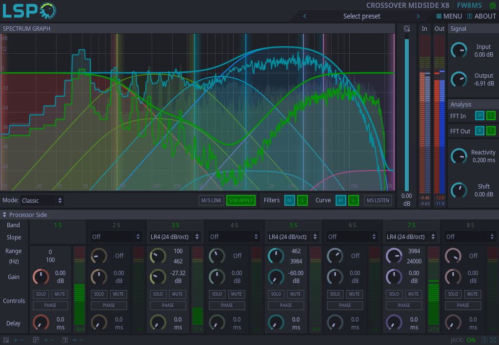 Frequenzweiche MidSide x8