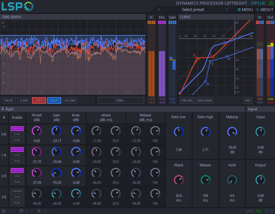 Dynamikprozessor LeftRight