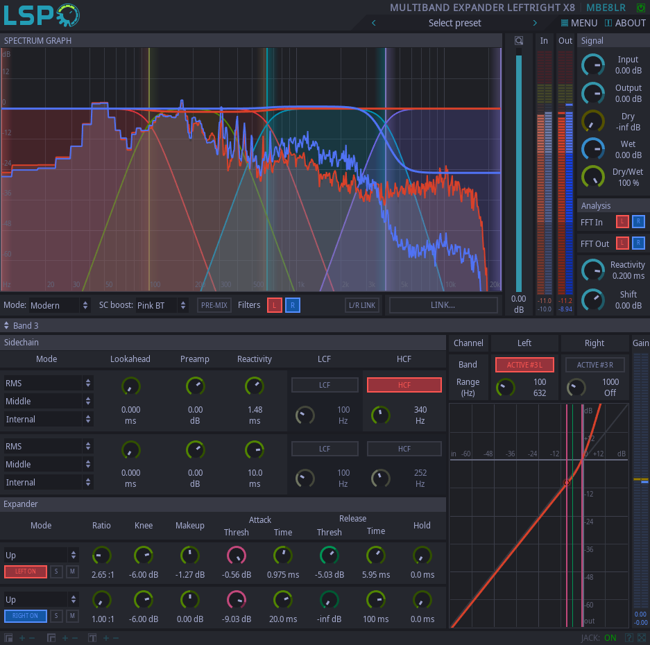 Multi-band Expander LeftRight x8