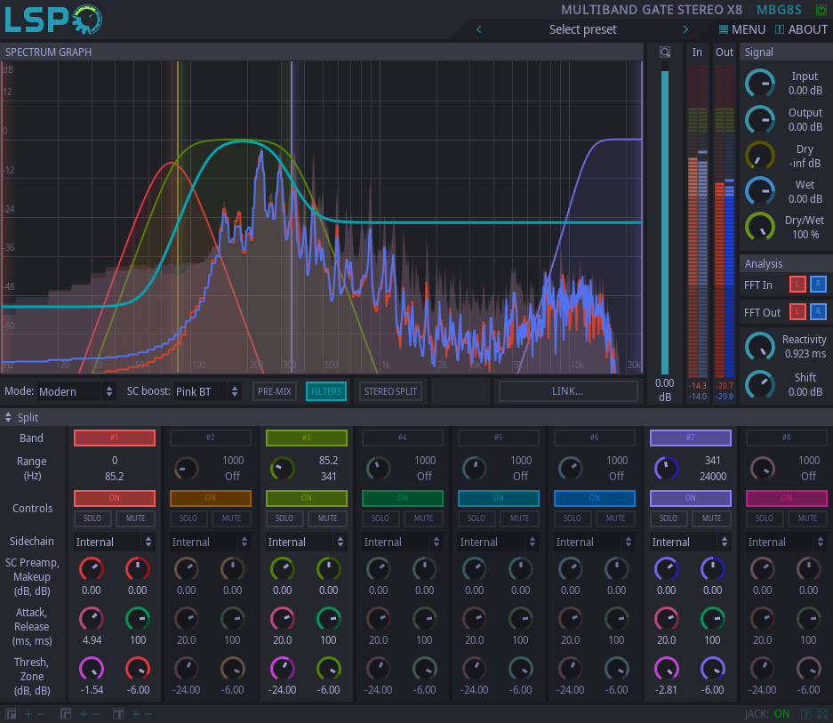 Multi-band Gate Stereo x8