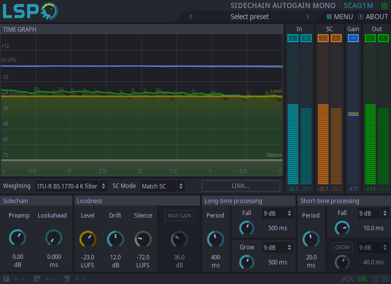 Sidechain Autogain Mono